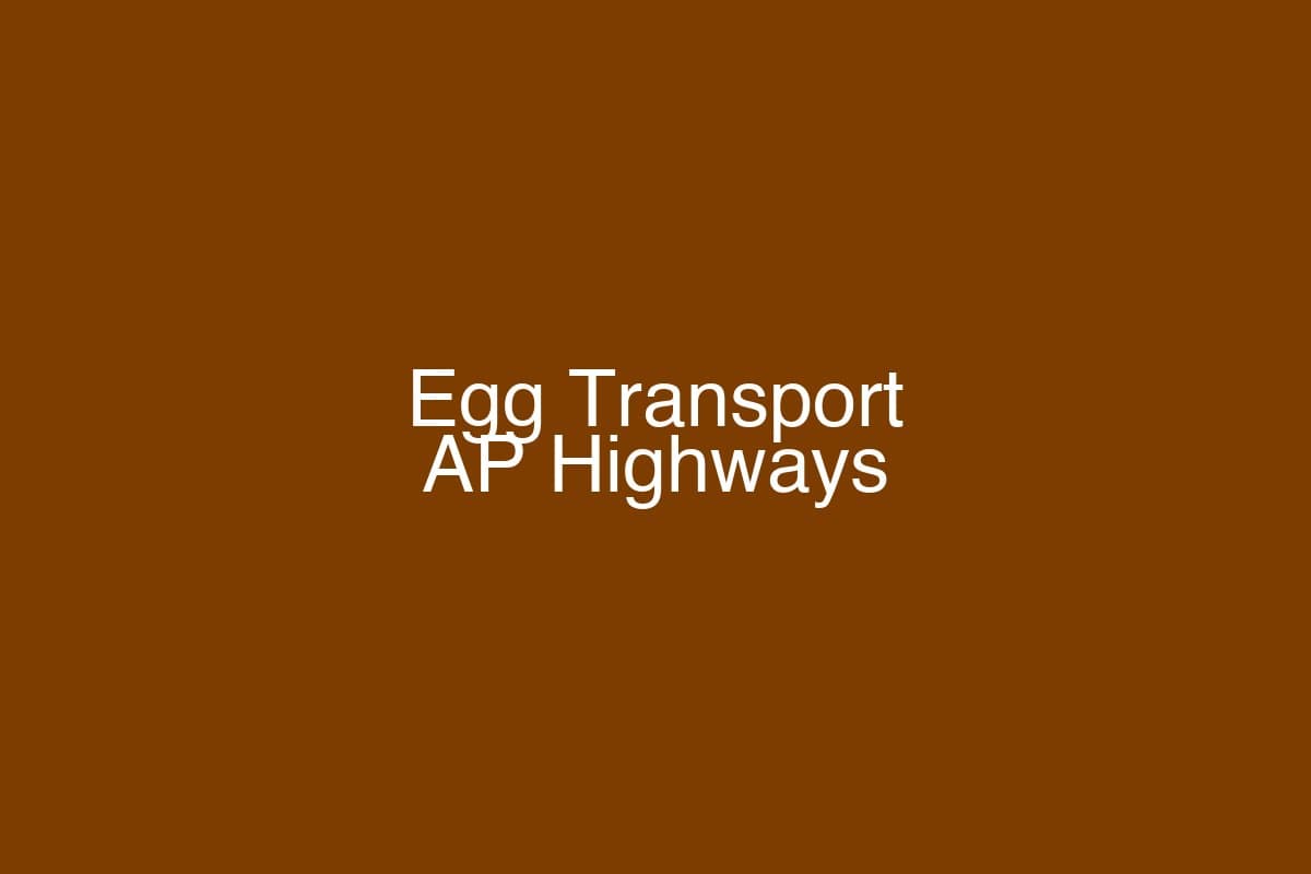 Egg transport trucks on AP highway — supply chain from Godavari farms to Hyderabad Bowenpally market
